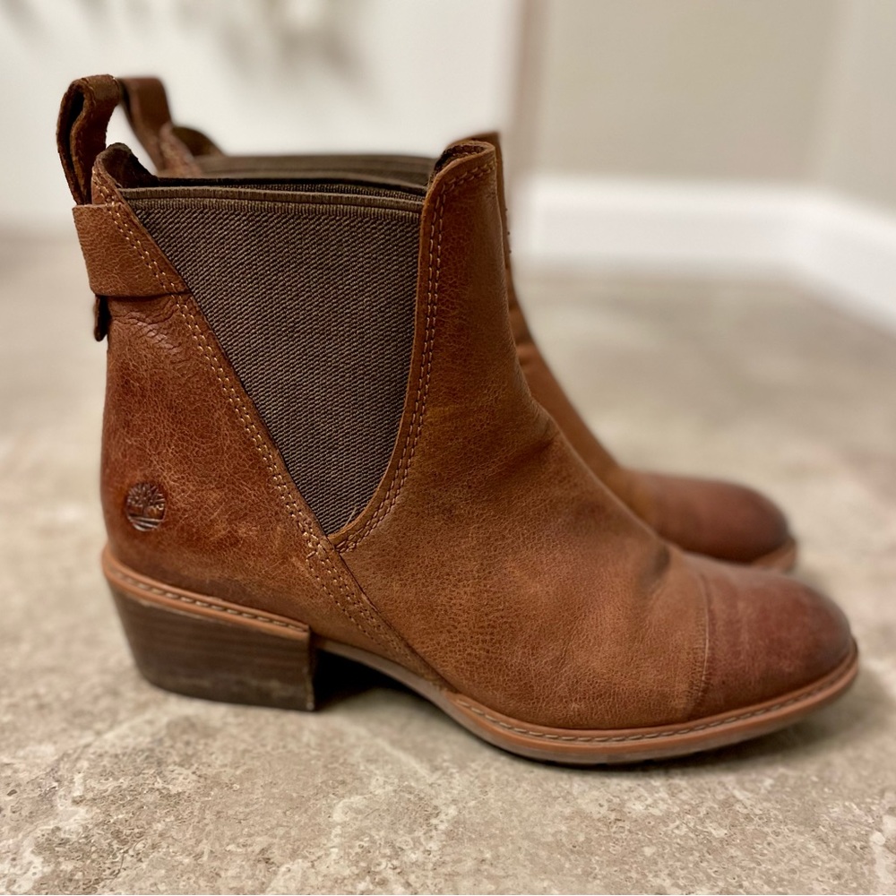 Timberland Sutherlin Bay Chelsea Leather Boots - Women’s 8